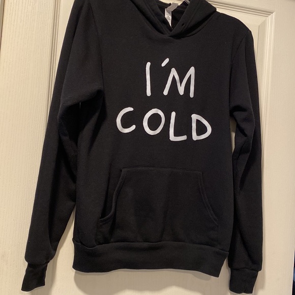 Canvas XS Black I’m Cold Hoodie - Picture 3 of 11